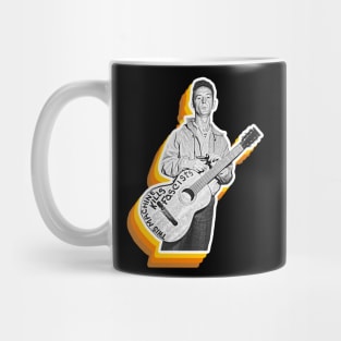 Woody Guthrie Retro Fade Mug